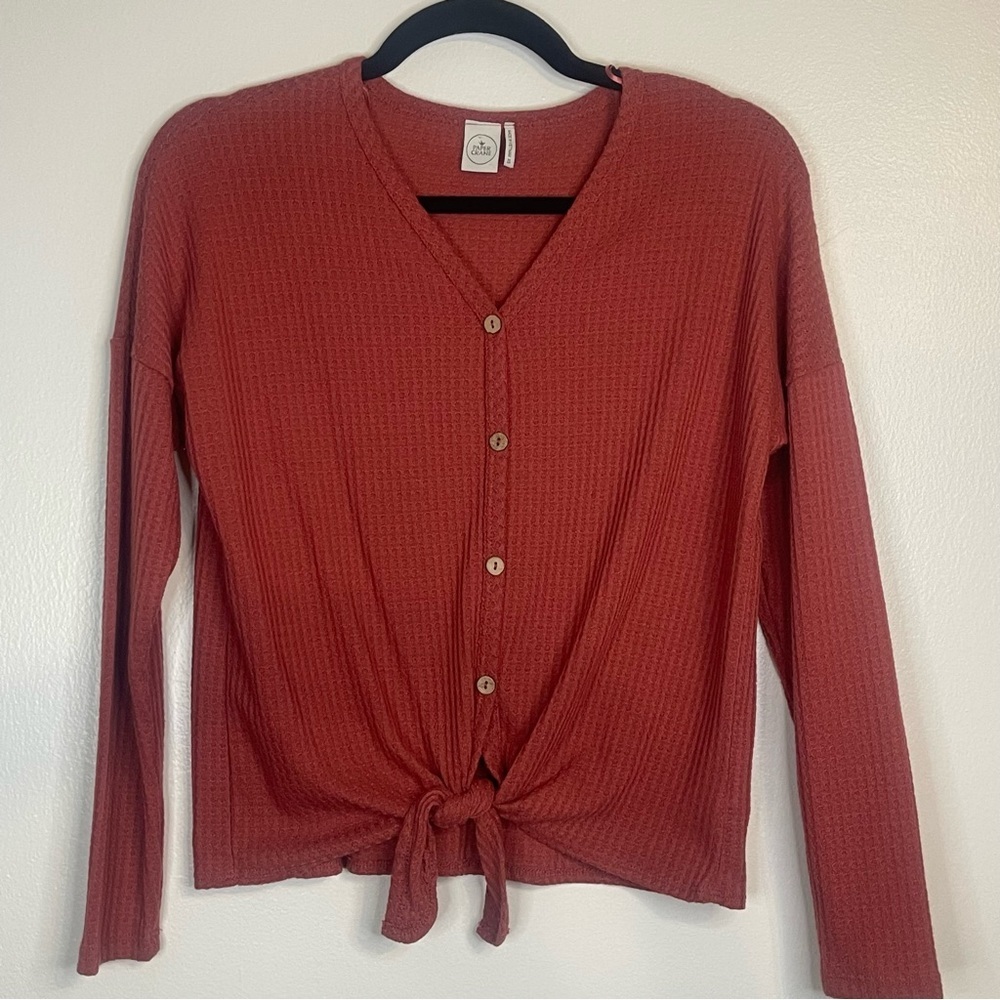 Anthropologie Paper Crane Thermal Knit Top